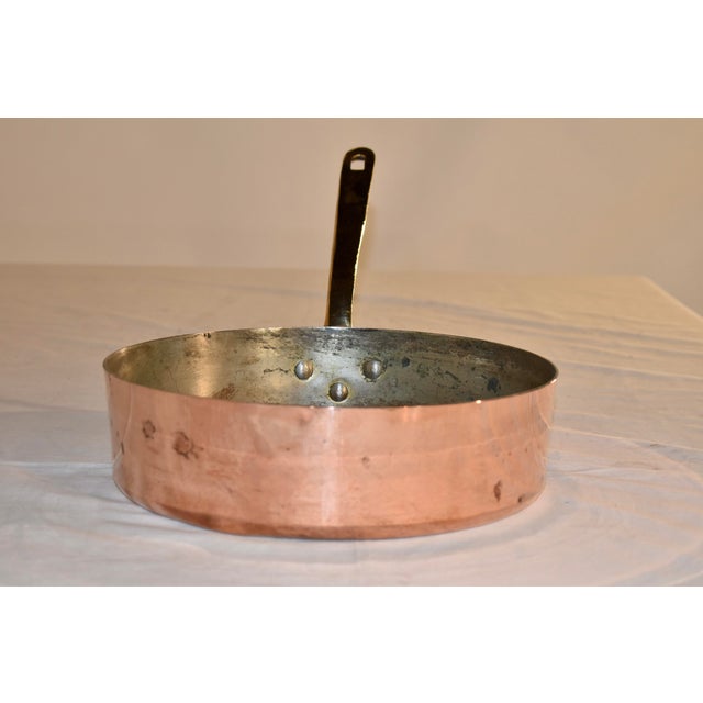 French Copper Saute Pan, Circa 1950's For Sale In Greensboro - Image 6 of 6