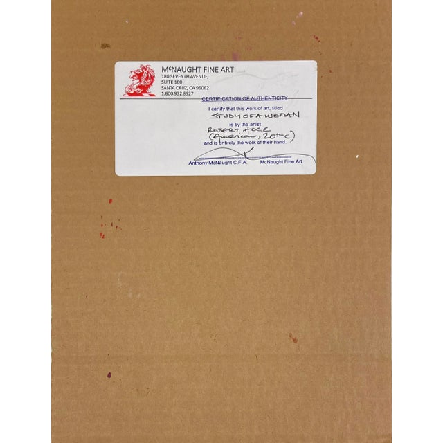 1970s 'Woman Against Lilac' by Robert Hoge, 1970s For Sale - Image 5 of 5