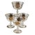 1960s 24k Gold Encrusted Crystal Sherbet Champagne Coupe Glasses Barware Set - Set of 4 For Sale - Image 12 of 12