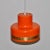 Mid-Century Modern Vintage Pendant Lamp in Orange from Vitrika For Sale - Image 3 of 10