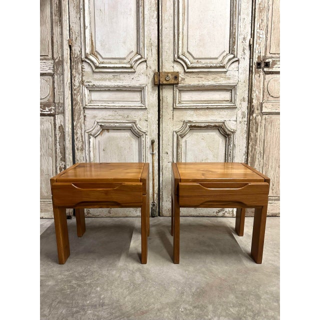 Contemporary Bedside Tables from Maison Regain, 1980, Set of 2 For Sale - Image 3 of 11