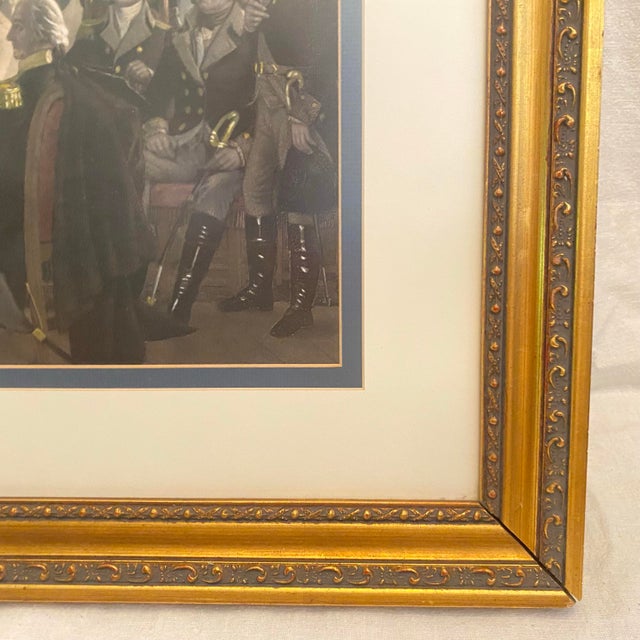“Washington and His Generals” Framed and Matted Print For Sale - Image 9 of 12