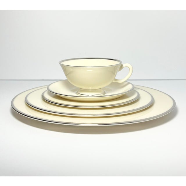 Lenox 1980s Lenox “Montclair” Bone China Dinnerware Set, Service for 4 - 20 pieces For Sale - Image 4 of 8