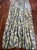 Pair of Extra Long Waverly Chambray Blue Hydrangea Custom Curtains For Sale - Image 4 of 12