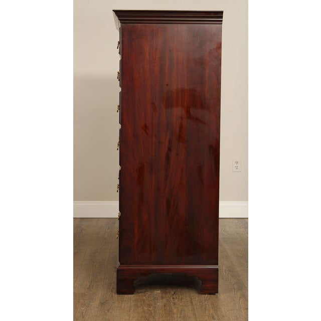 Henkel Harris Georgian Style Mahogany Tall Chest For Sale - Image 18 of 18