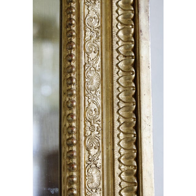 Napoleon III Style Gilded Wood Mirror, 19th Century For Sale - Image 12 of 13