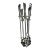 MCM Chrome Fireplace Tool Set For Sale