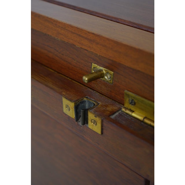 Vintage Chinese Teak Carved Bar Cabinet For Sale - Image 12 of 12