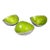 Late 20th Century Simply Designz Modern Green Organic Serveware Nut Bowls- Set of 3 For Sale