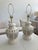 Fabulous Pair of all Original Hollywood Regency White Glazed Ceramic table Lamps. Just add your favorite Style Of Shades...