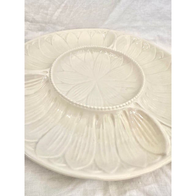 1950s Vintage California Pottery Artichoke Divided Platter For Sale - Image 5 of 7