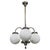 Czech Art Deco Chandelier with Opaline Glass Globes, 1930s For Sale - Image 11 of 11