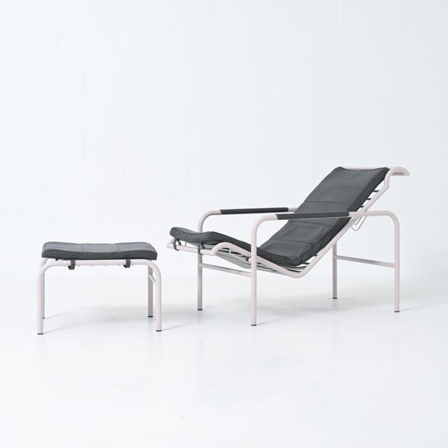 Set of Genni Lounge Chair and Ottoman by Gabriele Mucchi for Zanotta, 1930s For Sale - Image 6 of 18
