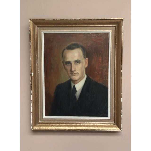 Carl Magnus Lindqvist, Portrait, 1960s, Oil on Panel, Framed For Sale - Image 17 of 18