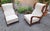 Armchairs Wooden Ears Model in White Boucle by Gio Ponti for Manifattura Artigianale Italiana, 1990s, Set of 2, in...