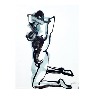 Martha Holden Contemporary Painting, "Yoga Stretching" For Sale