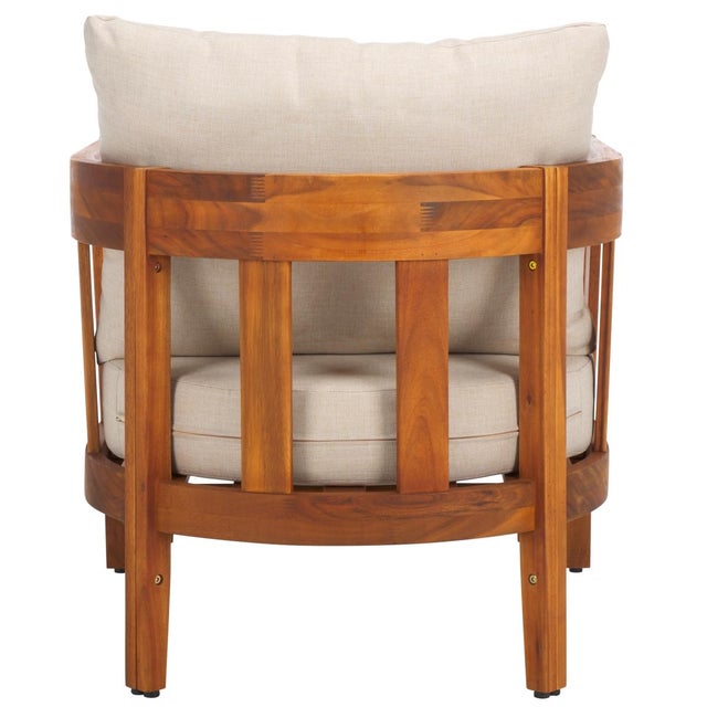 Owen Club Chair Set of 2, Natural/Taupe For Sale - Image 10 of 11