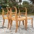Boho Chic Vintage Boho Scroll Back Cane Dining Chairs - Set of Four For Sale - Image 3 of 8