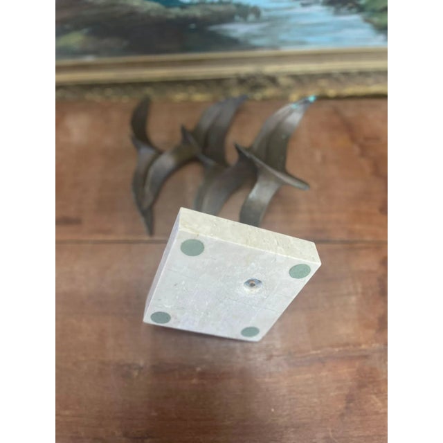 Stone 1970s Flock of Seagulls in Flight Sculpture For Sale - Image 7 of 8