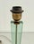 Italian Table Lamp with Green Glass and Brass Details from Fontana Arte, 1950s For Sale - Image 6 of 18