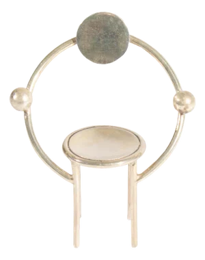 Acme Michele De Lucchi “First” Sterling Silver Miniature Chair