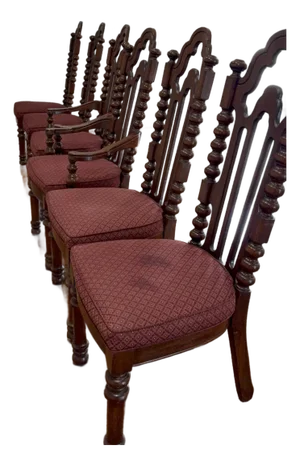 French Renaissance Style Oak Dining Chairs, (circa 1880-1900).
