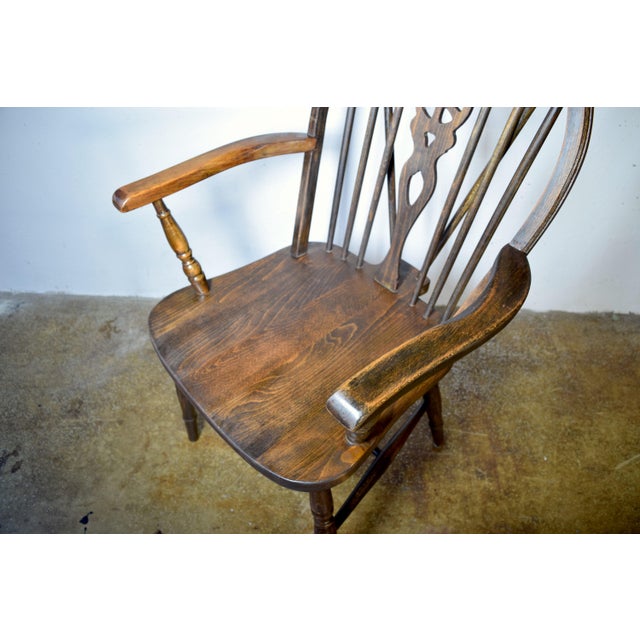Vintage Windsor Wheelback Chair, 1920s For Sale - Image 6 of 9