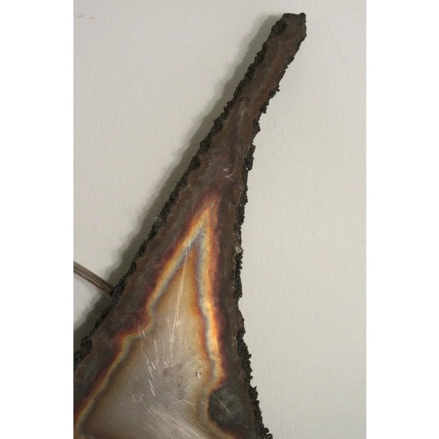 Brown 1970s Metal Fish Wall Sculpture For Sale - Image 8 of 11
