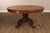 Wood Antique 57" Round Oak Pedestal Dining Table With Carved Claw Feet For Sale - Image 7 of 18