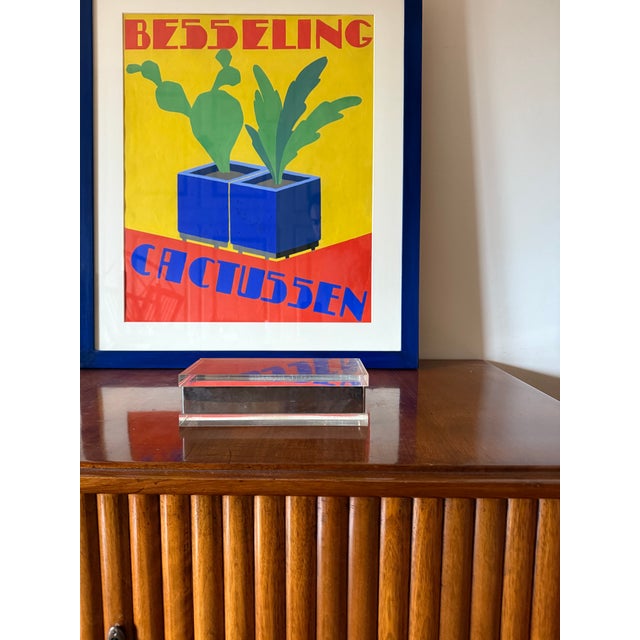 Hollywood Regency Lucite Box, Guzzini Italy 1970 For Sale - Image 9 of 10