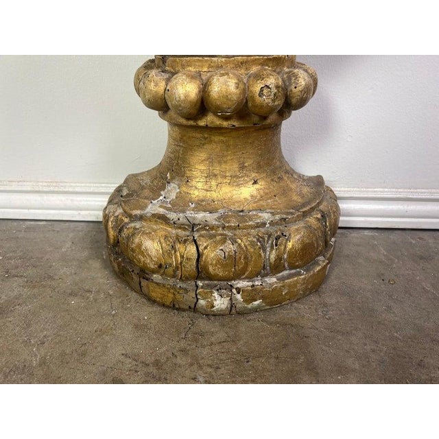 19th Century Monumental Italian Giltwood Urn For Sale - Image 11 of 12