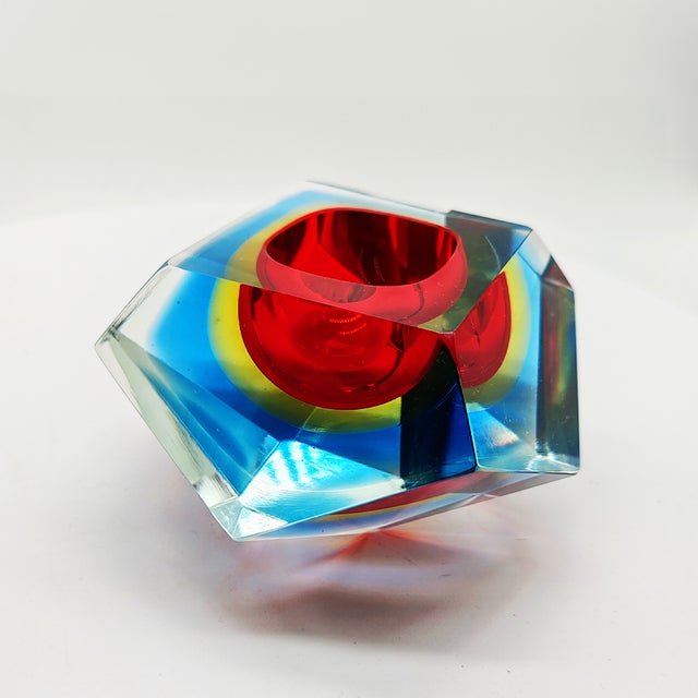 Ashtray in Murano Glass attributed to Flavio Poli for Seguso, Italy, 1960s For Sale - Image 6 of 9