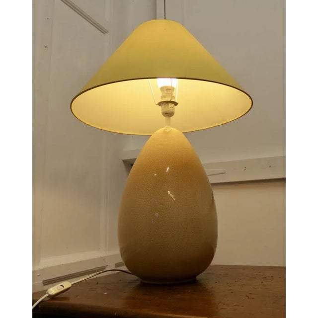 Mid-Century Danish Giant Egg Table Lamp, 1960s For Sale - Image 4 of 9