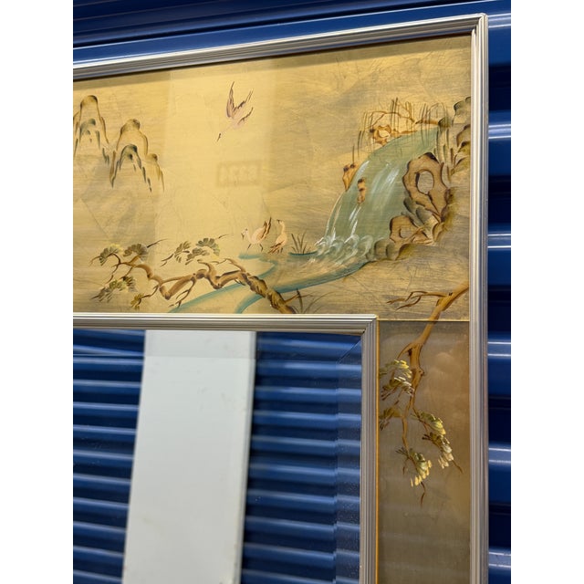 Labarge Vintage Labarge Chinoiserie Mirror Signed and Dated For Sale - Image 4 of 12