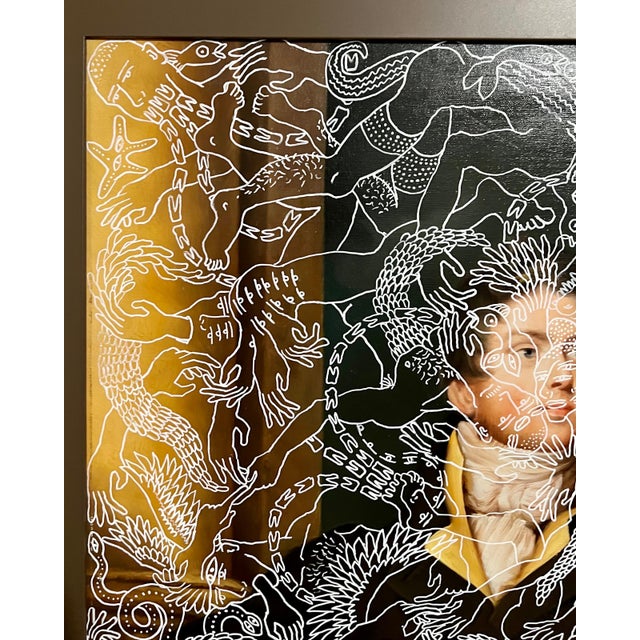 Brian Kenny, Mixed Media Large Pop Art Painting Drawing Brian Kenny Nyc Street Art 2015 For Sale In Miami - Image 6 of 10