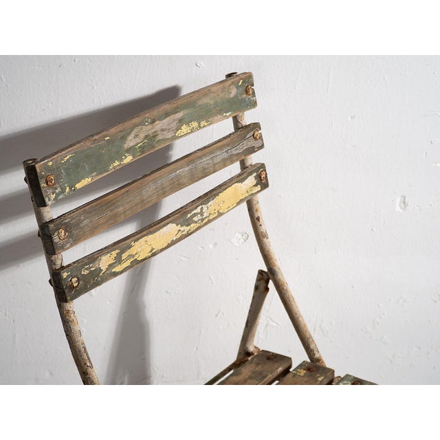 Gray Garden Chairs,1920s, Set of 4 For Sale - Image 8 of 18