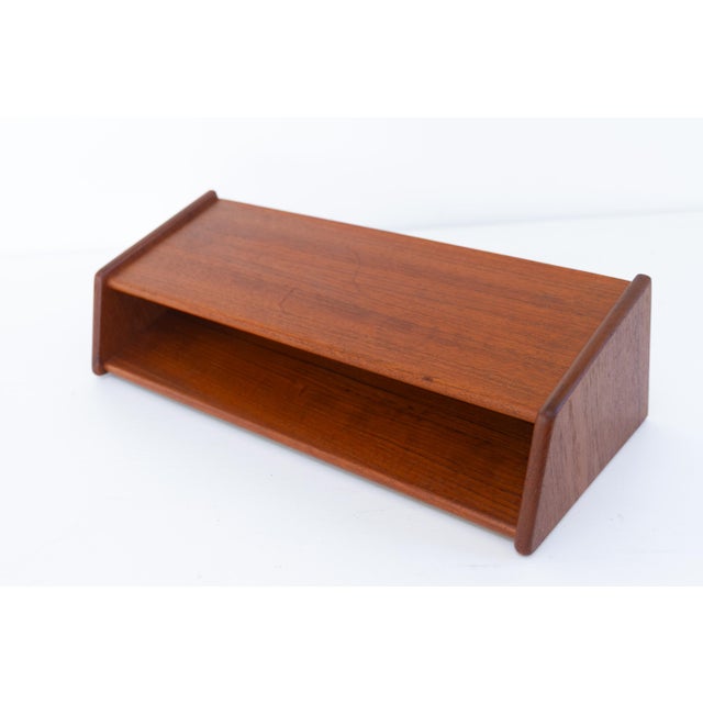 Danish Floating Teak Shelf by Kai Kristiansen for Aksel Kjersgaard, 1960s. Scandinavian Mid-Century Modern wall mounted...