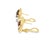 Metal 19th Century Victorian 14k Yellow Gold Essex Crystal Reverse Painted Dog Earrings, A Pair For Sale - Image 7 of 11