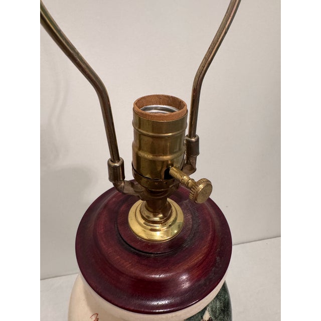 Mid 20th Century Mid-20th Century Chinese Famille Rose Porcelain Vase Lamp With Figures For Sale - Image 5 of 12