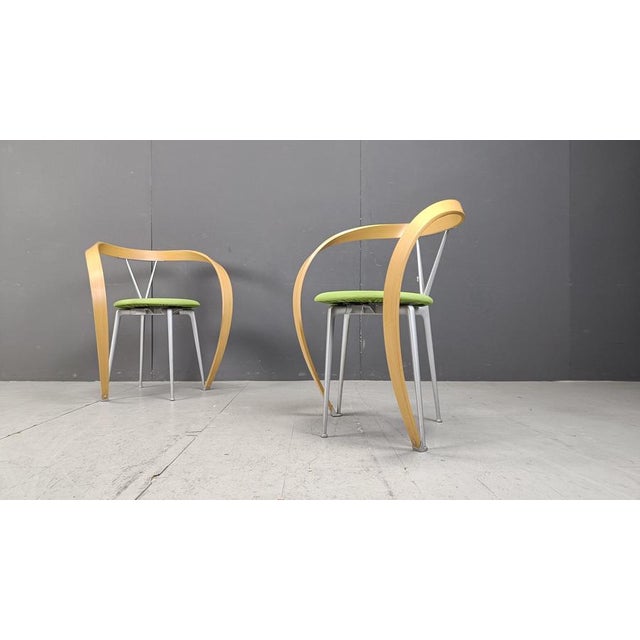 Revers Dining Chairs attributed to Andrea Branzi for Cassina, 1993, Set of 6 For Sale - Image 11 of 15