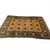 1980s Vintage Afghan Rug 9x10 – 8-Point Star Motif in Golden Beige, Brown & Blue For Sale - Image 5 of 5