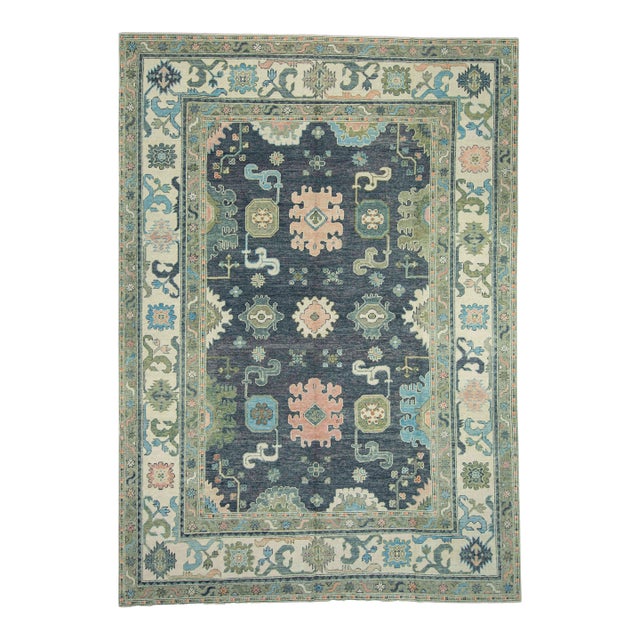 Turkish Oushak Rug 9'10" x 13'10" #17181 For Sale