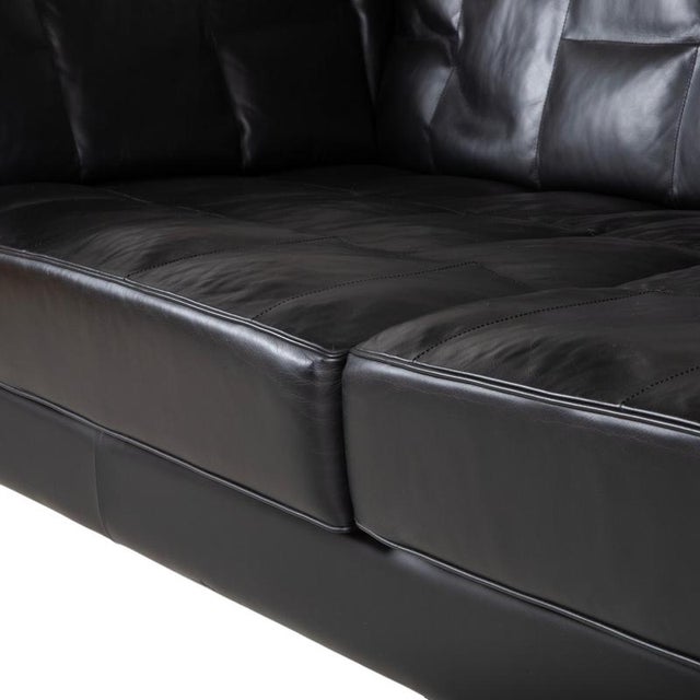 Black Three-Seater Sofa in Black Leather from de Sede For Sale - Image 8 of 18