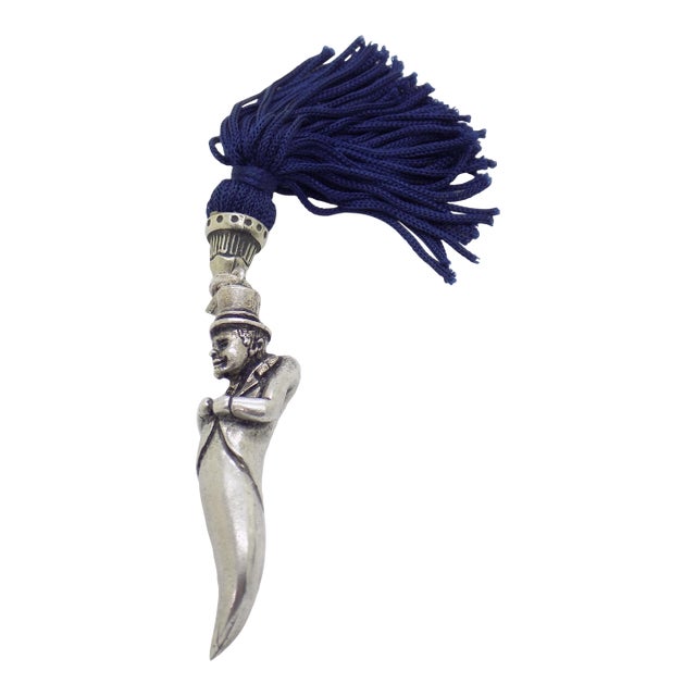 Vintage Italian Handmade Genuine Silver Neapolitan Hunchback Good Luck Charm For Sale