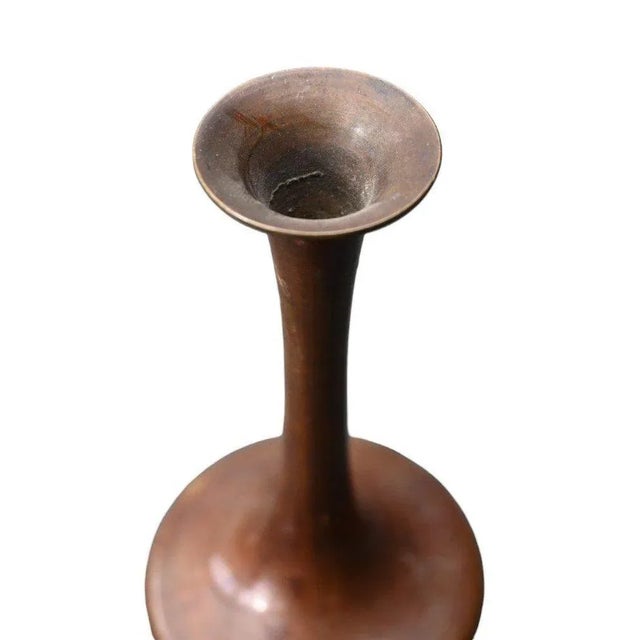 Meiji Era Bronze Vase, Japan For Sale - Image 3 of 6