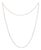 Bead & Ball Station Chain Necklace in Platinum, 17 Inch, 9.3 Gm For Sale
