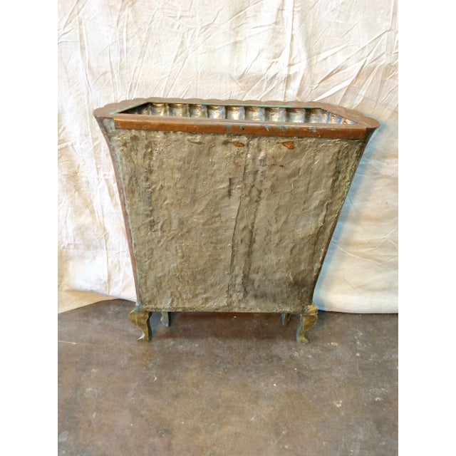 Early 20th Century French Copper and Brass Umbrella Plant Stand For Sale - Image 11 of 13
