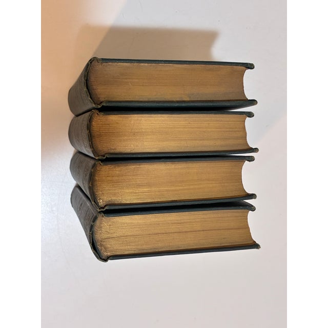 Vintage Rudyard Kipling - 4 Book Set – Green Gilt – Decorative For Sale - Image 4 of 10
