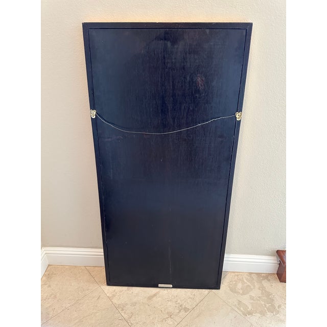 Vintage 47” Chinese Calligraphy on Gold Leafed Wood Painting For Sale - Image 10 of 11