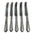 1923 Knives in Old French Hollow Pattern Made by Towle Silversmiths - Set of 5 For Sale